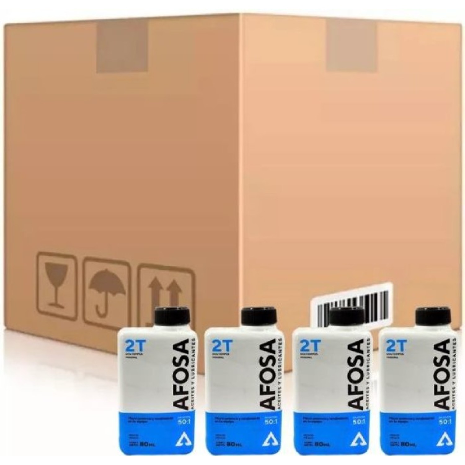 Afosa A2T-80-20 Aditivo aceite 2 tiempos caja 20 botellas 80ml