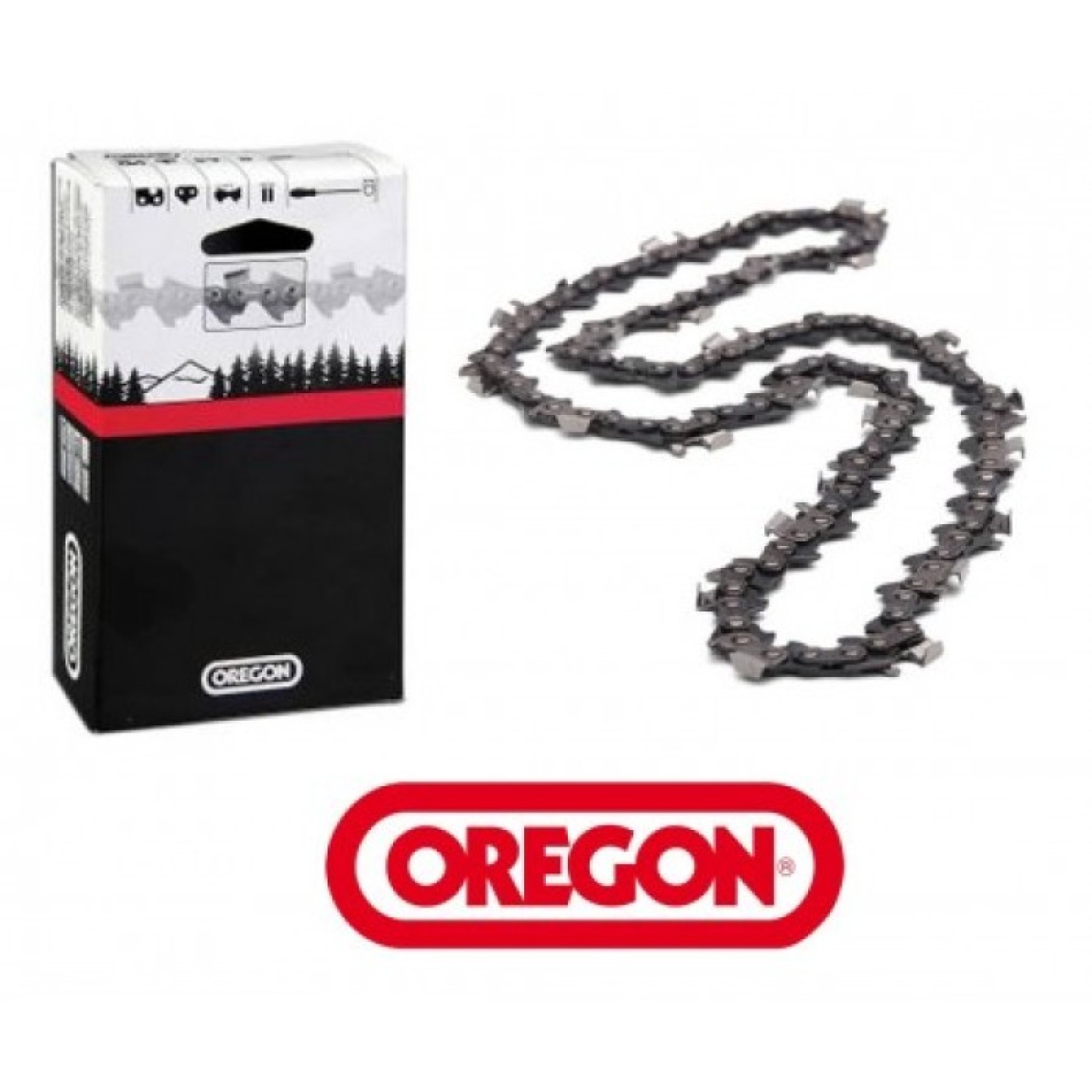 Oregon 25AP058CK Cadena 10" Paso 1/4, Calibre .050- 58 Eslabones