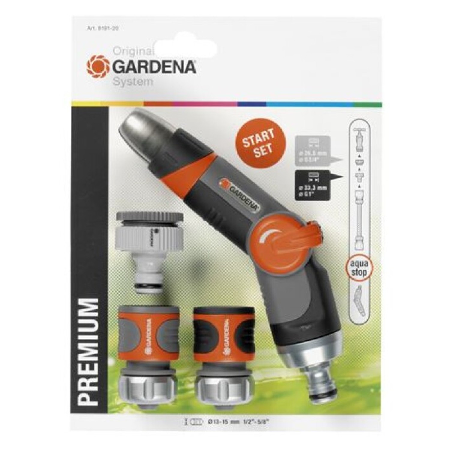 Gardena 8191-20 Conector juego riego basic