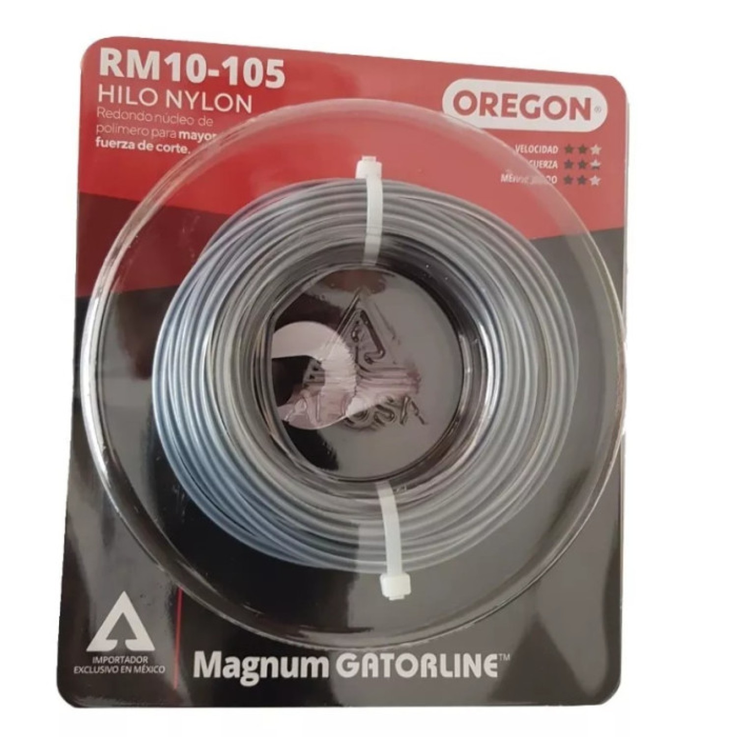Oregon RM10-105 Hilo nylon redondo alma de acero .105"